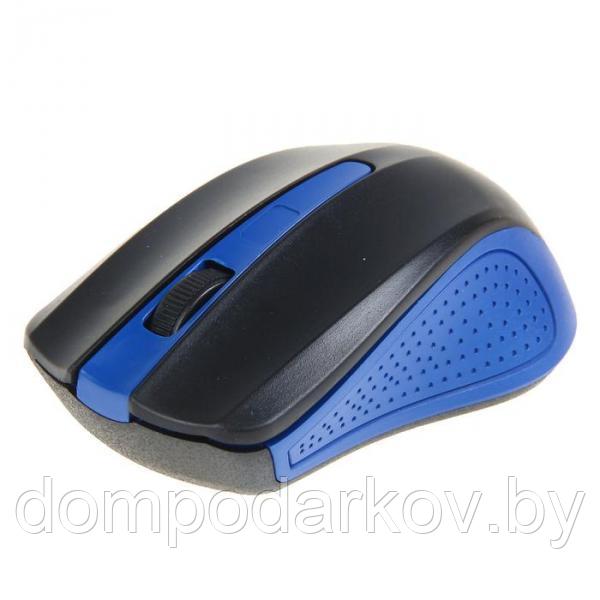 Мышь Ritmix RMW-555, беспроводная, оптическая, 1000 dpi, USB, синяя - фото 2 - id-p92938357