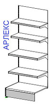 Стеллаж пристенный 1760х700х500 АРЛЕКС