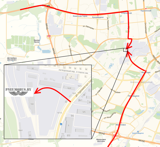 Схема проезда