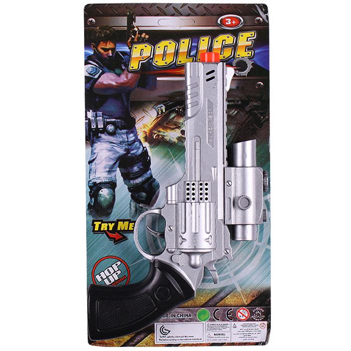 Пистолет-трещетка Полицейский игрушечный , длина 22,5см