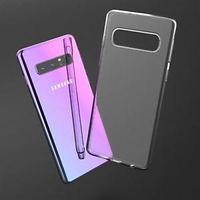 Чехол-накладка для Samsung Galaxy S10+ / S10 Plus (силикон) SM-G975 прозрачный, фото 1