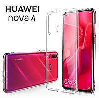 Чехол-накладка для Huawei Nova 4 (силикон) прозрачный