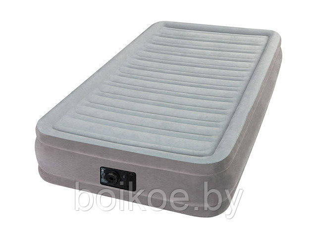 Надувная кровать INTEX Twin Comfort-Plush 99х191х33 см, встр. эл. насос - фото 1 - id-p92966197