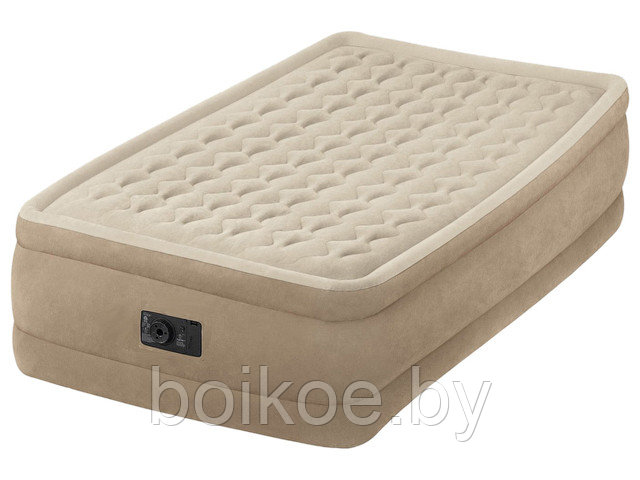 Надувная кровать INTEX Twin Ultra Plush 99х191х46 см, встр. эл. насос - фото 1 - id-p92967533