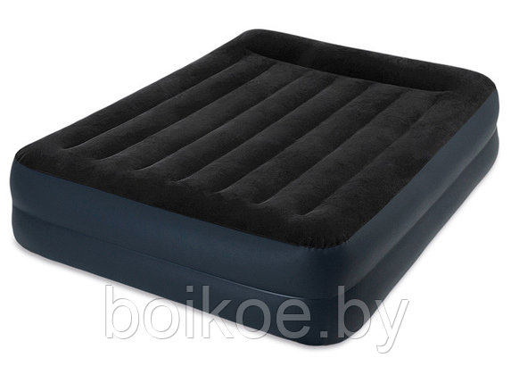Надувная кровать с подголовником INTEX Queen 152х203х42 см, встроенный эл. насос, фото 2