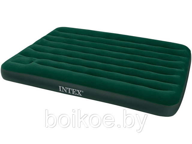 Надувной матрас INTEX Full 137х191х22 см, встроенный ножной насос - фото 1 - id-p92973869