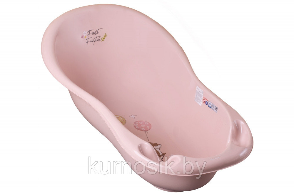 Ванночка детская для купания TEGA "Лесная сказка" 102 см Розовая