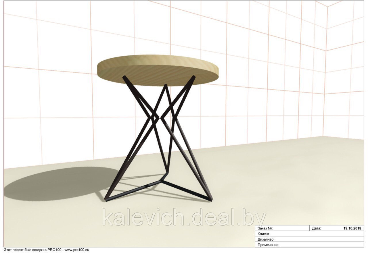 Изготовление столов с металлическим каркасом - фото 3 - id-p92995692
