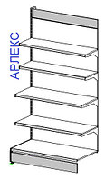 Стеллаж пристенный 1880х1000х500 АРЛЕКС