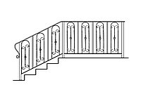 Кованое ограждение №6