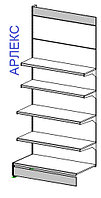 Стеллаж пристенный 2200х1000х500 АРЛЕКС