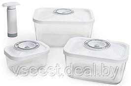 Контейнеры для вакуумных упаковщиков STATUS, набор VAC-Glass-Set White