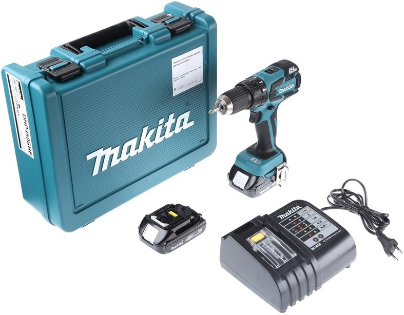 Аккумуляторная 2-х скоростная ударная дрель-шуруповерт Makita DHP 459 RFE (18V, 2 x 3Ah, Li-Ion) - фото 8 - id-p92998293