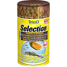 Tetra Selection 4 в 1 - хлопья, чипсы, гранулы, вафер микс 100 мл-45 грамм
