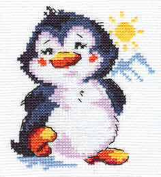 Набор для вышивания крестом «Пингвиненок».