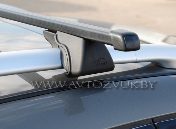 Багажник для Mercedes GLK-class X204 2008-2015 c рейлингами Lux Классик, фото 2