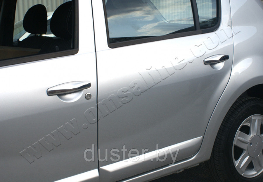 Накладки на дверные ручки (нерж. сталь) Omsa-Line Renault Duster 2010-2014 - фото 2 - id-p93025049