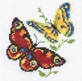 Набор для вышивания крестом «Бабочки-красавицы». - фото 1 - id-p4554307