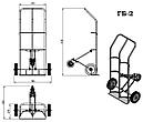 Тележка для перевозки двух газовых баллонов (ГБ-2), фото 6