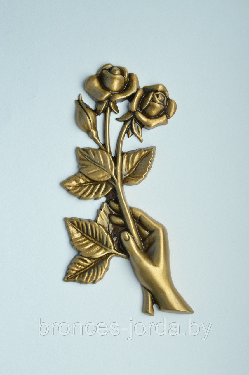 Рука с розами бронзовая 19×10×1,5 см в наличии Bronces Jorda Испания - фото 2 - id-p93028223
