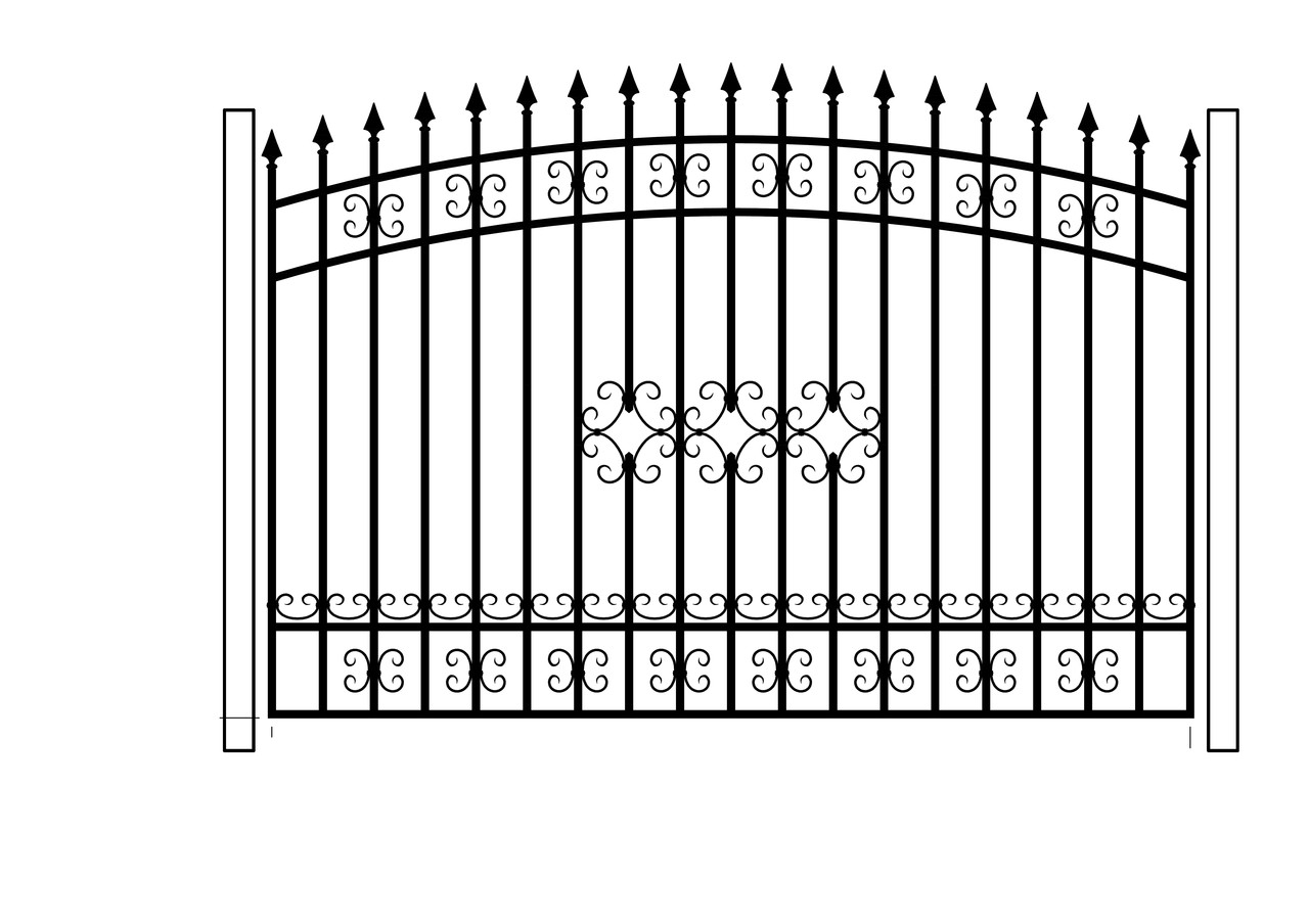 Кованый забор №3 - фото 1 - id-p4554644