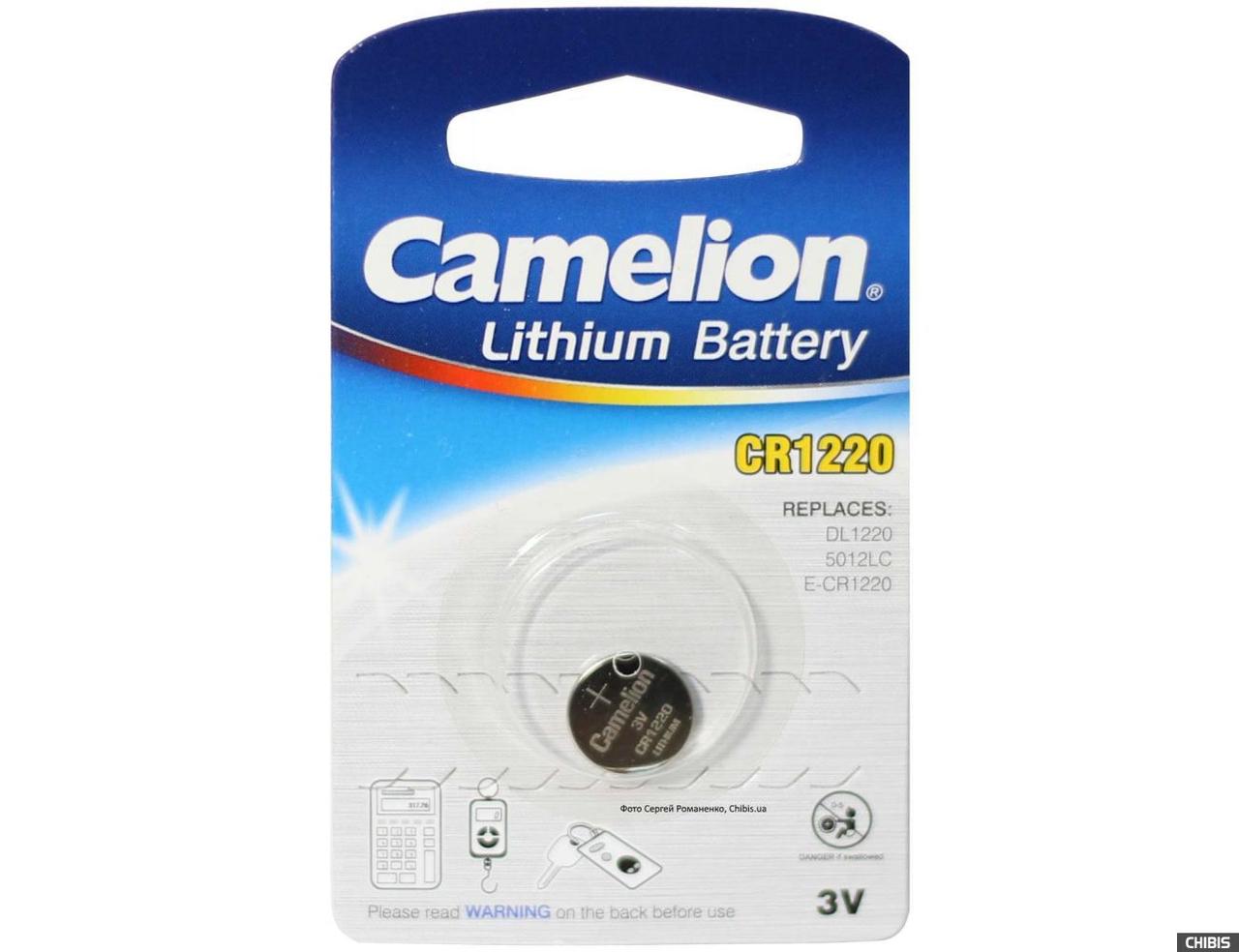 Батарейка Camelion CR1220 3V - фото 1 - id-p80827026