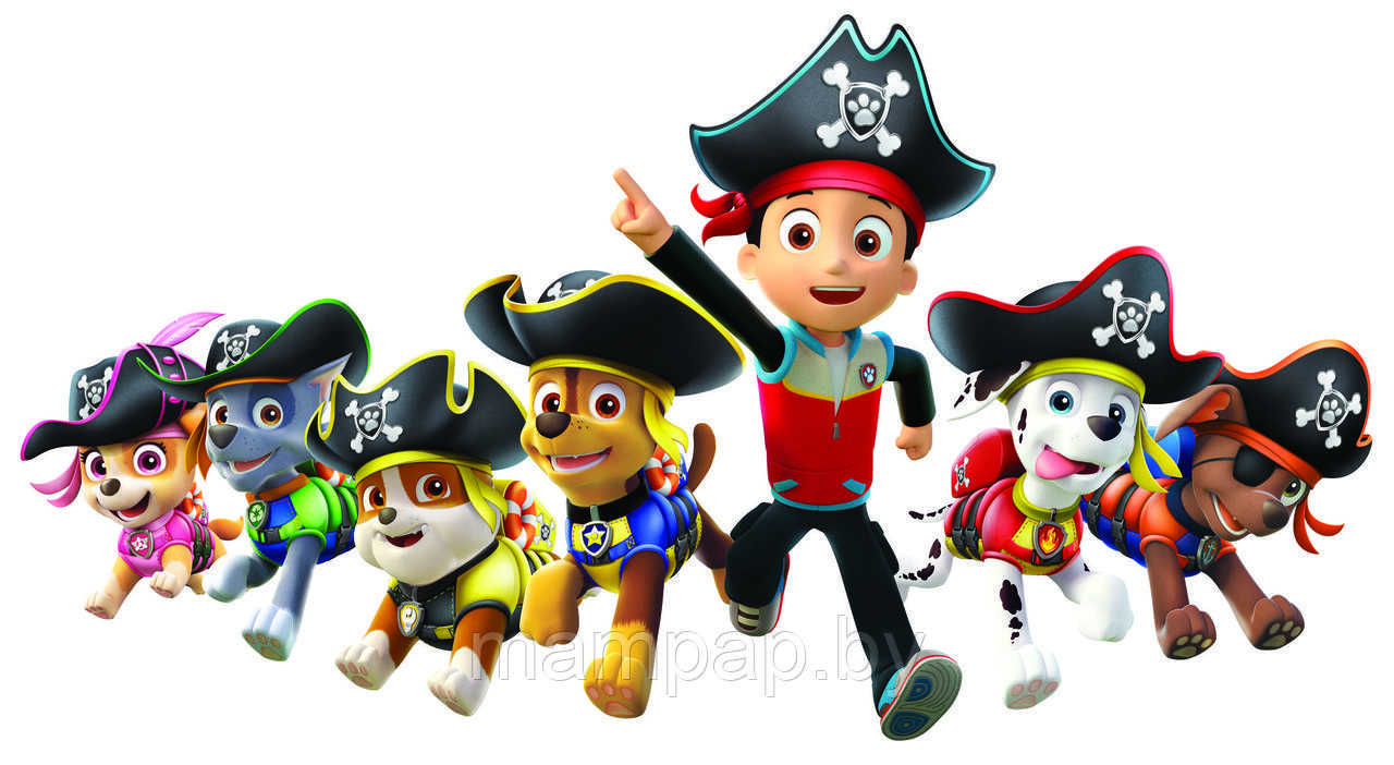 Набор игрушек щенячий патруль пираты 6 штук + Райдер - фото 6 - id-p93034521