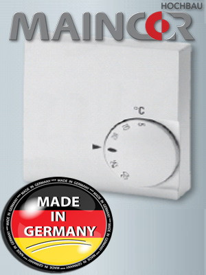 Терморегулятор для настенного монтажа 230В 75 x 75 x 25,5mm, MAINCOR (Германия) - фото 1 - id-p4555162