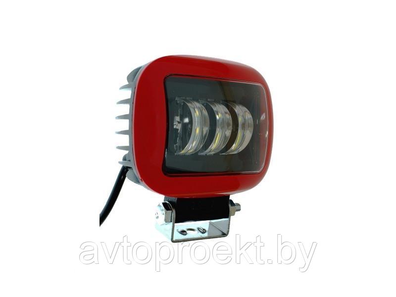 Led фара 7D 30 W красная