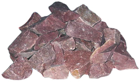 Камни для бани малиновый кварцит (колотый)