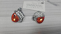 Серьги пусеты с кристаллами Swarovski