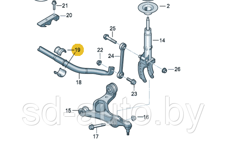 Втулки стабилизатора фольксваген туарег - фото 1 - id-p93085088