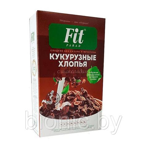 Кукурузные хлопья (шоколад) со стевией "ФитПарад" 200г 1/12, фото 2