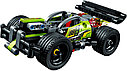 Конструктор Техник Зеленый гоночный автомобиль с инерционным механизмом 10820, аналог Лего 42072, фото 3