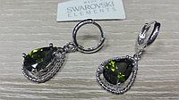 Серьги с кристаллами Swarovski