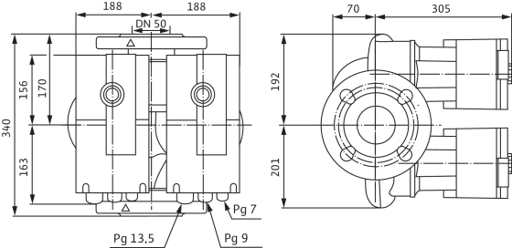 Насос циркуляционный Wilo Stratos-D 50/1-16 - фото 4 - id-p93138528