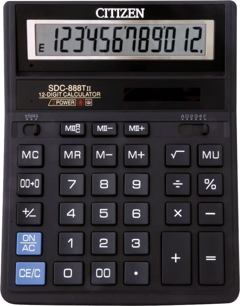 Калькулятор Citizen SDC-888 XBK (цена с НДС)