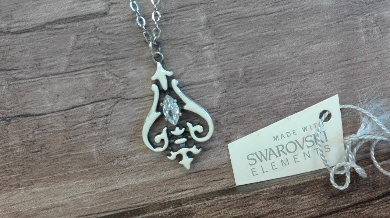 Ажурная подвеска с кристаллом Swarovski, Jenavi