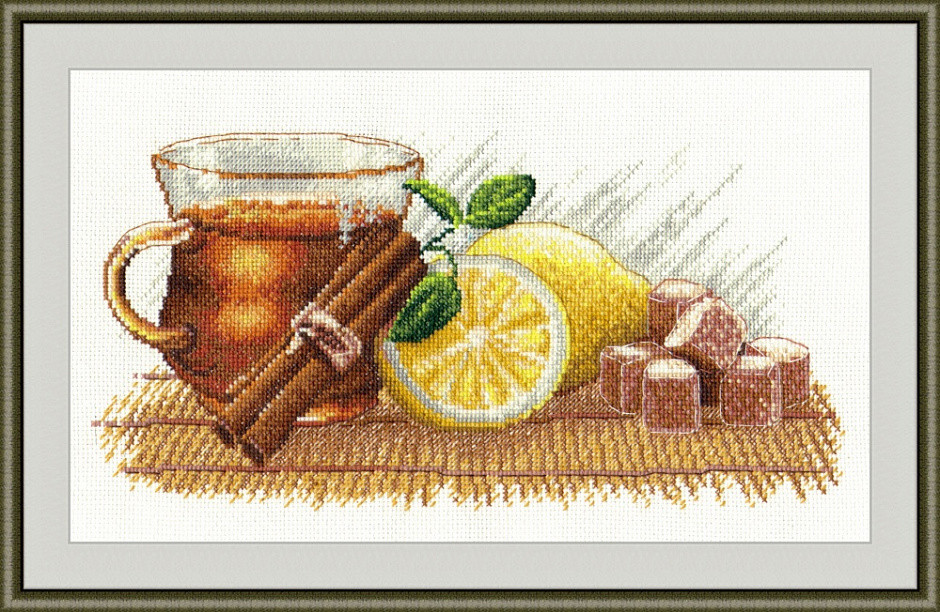 Набор для вышивания крестом "Зимний чай"
