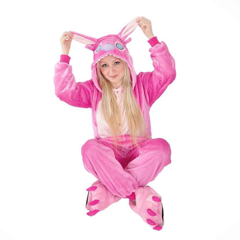 Пижама Кигуруми Стич розовый (рост 95-100, 100-109, 150-159 см) - фото 3 - id-p93148070