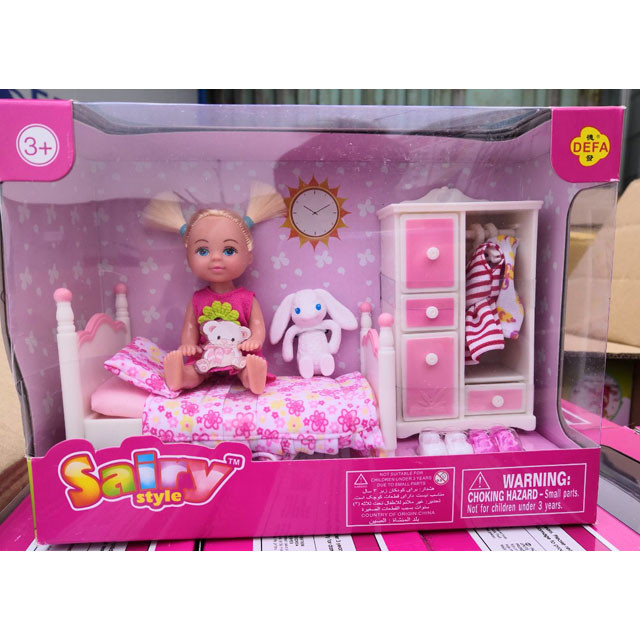 Игровой набор Defa Sairy Style детская комната с куклой и питомцем - фото 1 - id-p93151787