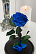 Роза в колбе BLUE ROSE синяя, фото 3