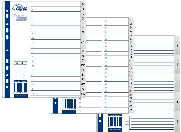 Разделитель  А-Я, А4 пластиковый