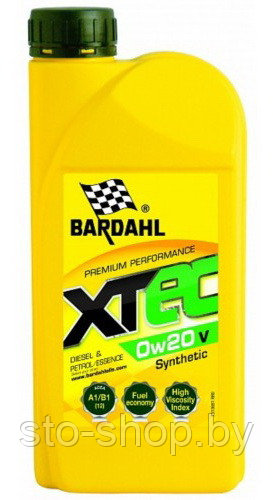 Масло моторное синтетическое Bardahl XTEC 0W20 V ACEA A1/B1 (12); VOLVO VCC RBS0-2AE 1л