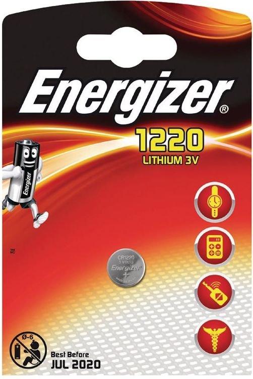 Батарейка Energizer CR1220 Lithium BL-1 3V