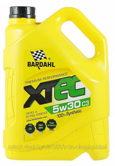 Масло моторное синтетическое BARDAHL XTEC 5w30 C3 VW 504.00/507.00 5л ...