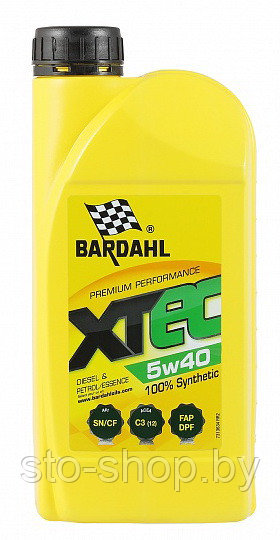 Масло моторное синтетическое BARDAHL XTEC 5w40 1л