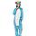 Пижама Кигуруми Единорог голубой с белым (рост 140-149 см, 150-159 см), фото 2