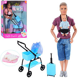 Кукла Кен с ребенком и аксессуарами Defa 8369