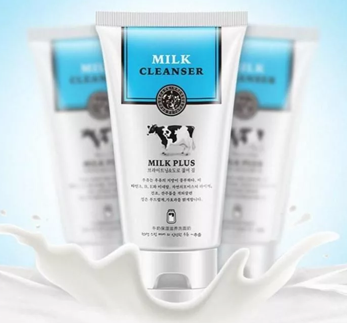 Молочная пенка для умывания с отбеливающим эффектом  SCENTIO MILK PLUS WHITENING Q10 FACIAL FOAM